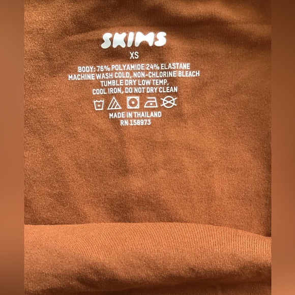 SKIMS Fits Everybody Long Slip Dress | Bronze - Picture 6 of 16